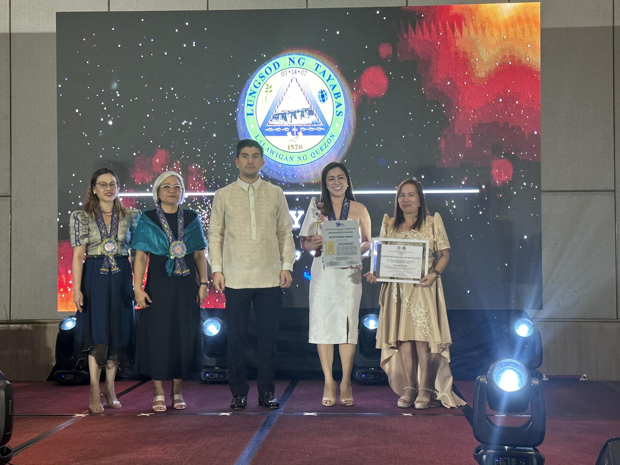 GAWAD KALASAG SEAL OF EXCELLENCE TO CITY OF TAYABAS