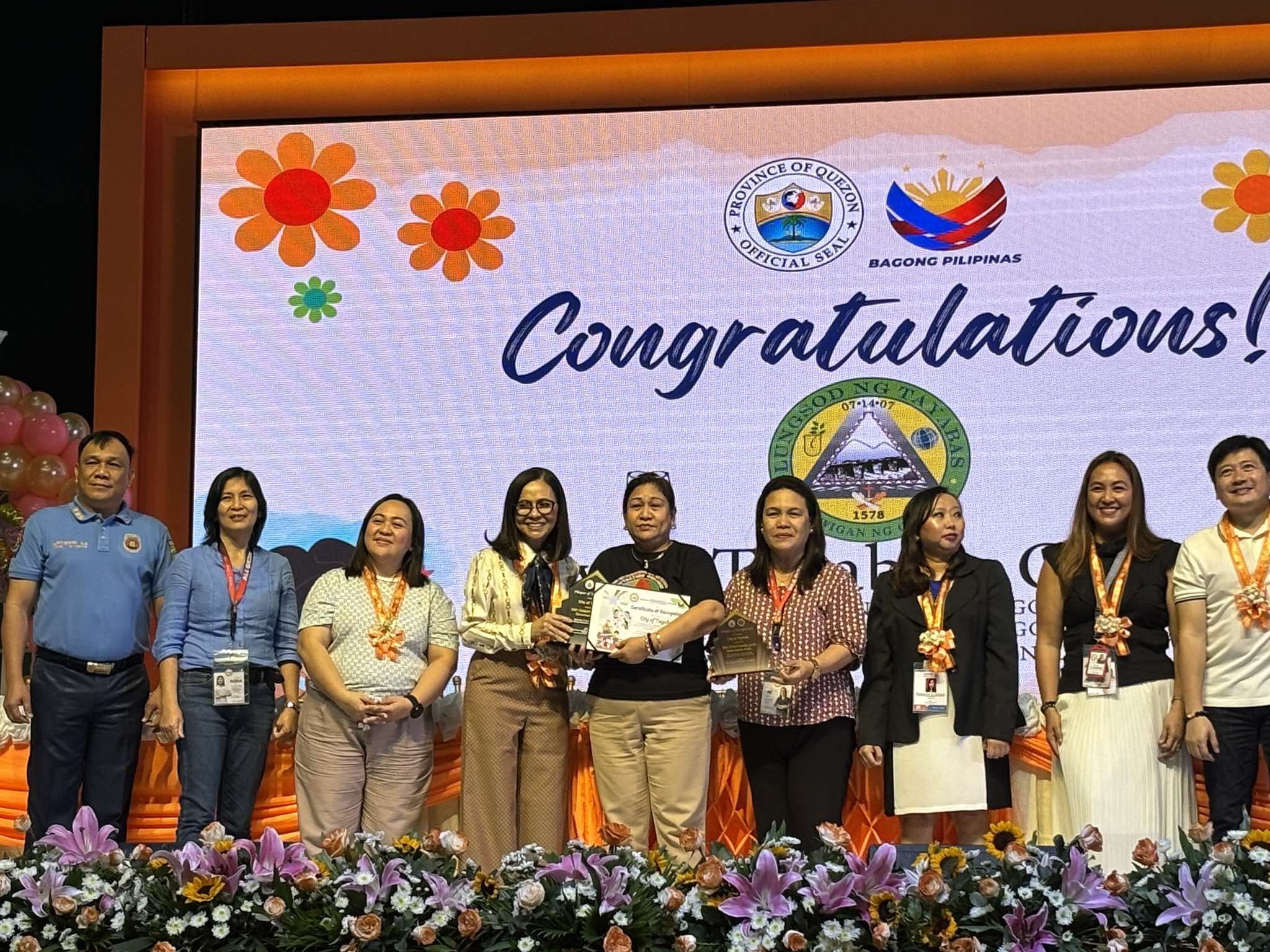 Tumanggap ng dalawang Plaque of Recognition ang City of Tayabas for Passing the 2021 and 2022 Child-Friendly Local Governance Audit