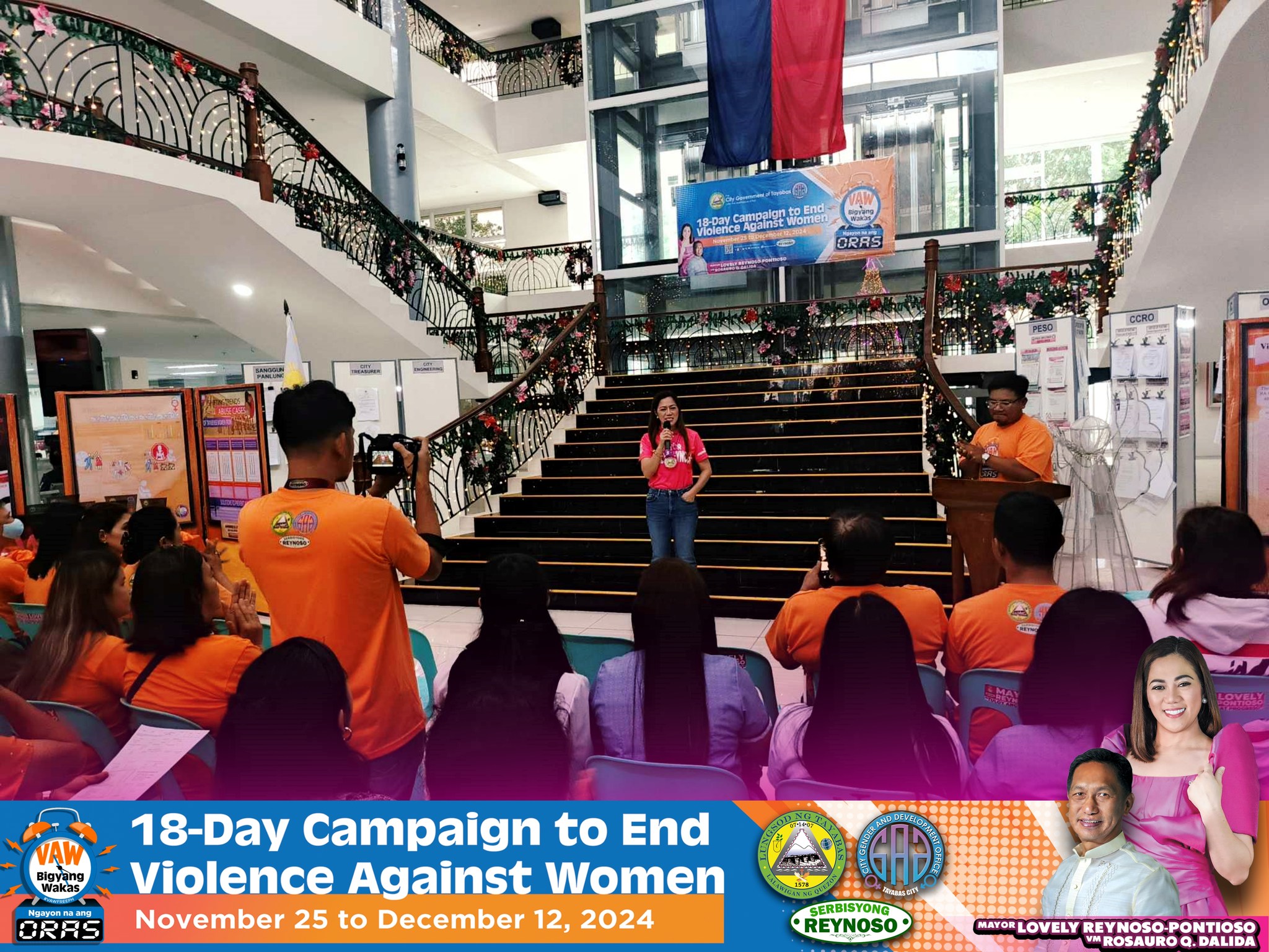 As part of the culmination of the 18-Day Campaign to End VAW observance, an awarding ceremony was held to honor the winners of the recently concluded Infographic Making Contest.