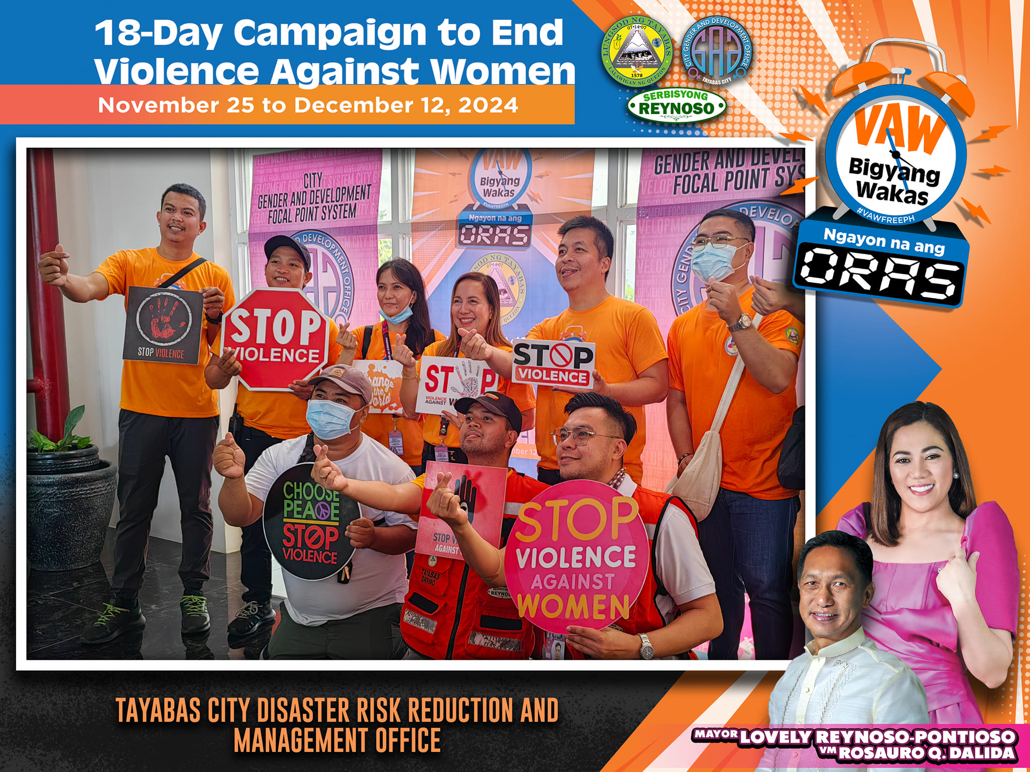 City Government of Tayabas Supports 2024 18-Day Campaign to End Violence Against Women