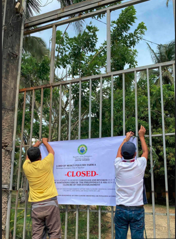 KINANSELA AT BINAWI ANG BUSINESS PERMIT NG LORD OF MERCY POULTRY FARM-A SA BARANGAY LAWIGUE